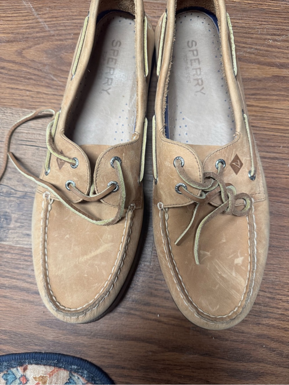 Sperry Men’s Tan Nubuck 2-Eye Boat Shoes